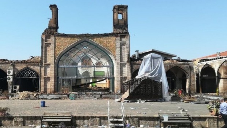 روند مرمت مسجد جامع سوخته ساری خوب است