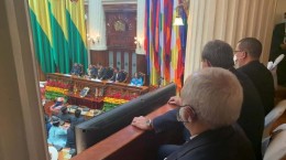 ظریف در مراسم تحلیف رییس جمهوری جدید بولیوی حضور یافت