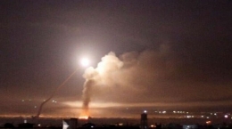 مقابله پدافند هوایی ارتش سوریه با حملات رژیم صهیونیستی در دمشق
