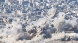 فیلم/ بمباران  و انهدام جنون‌آمیز منازل جنوب نوار غزه