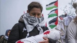 ادامه تظاهرات حامیان فلسطین در اروپا
