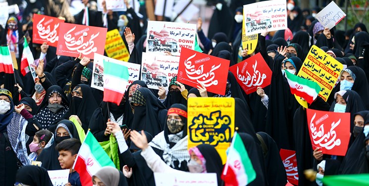فریاد ملت ایران علیه استکبار جهانی