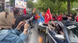 فیلم/ جشن پیروزی طرفداران اردوغان