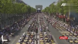 فیلم/ بزرگترین امتحان املا در جهان در شانزلیزه پاریس