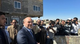 رئیس مجلس از عملیات احداث یک مجتمع آموزشی در مشهد بازدید کرد