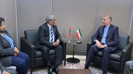 دیدار وزرای خارجه ایران و مالدیو در مقر سازمان ملل